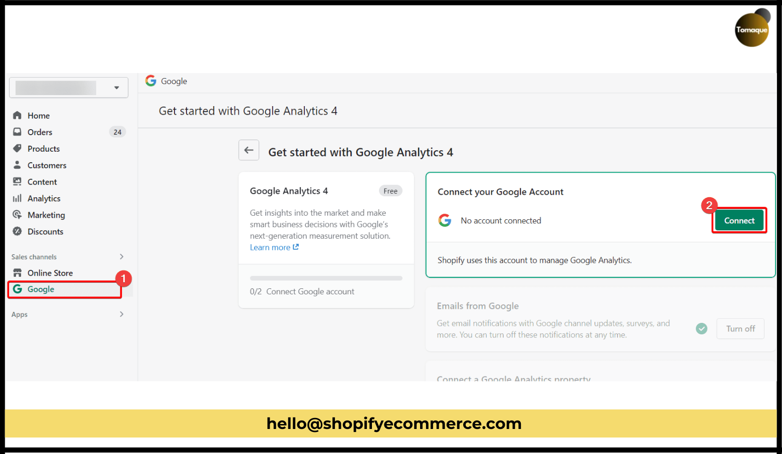 Connect your Google account