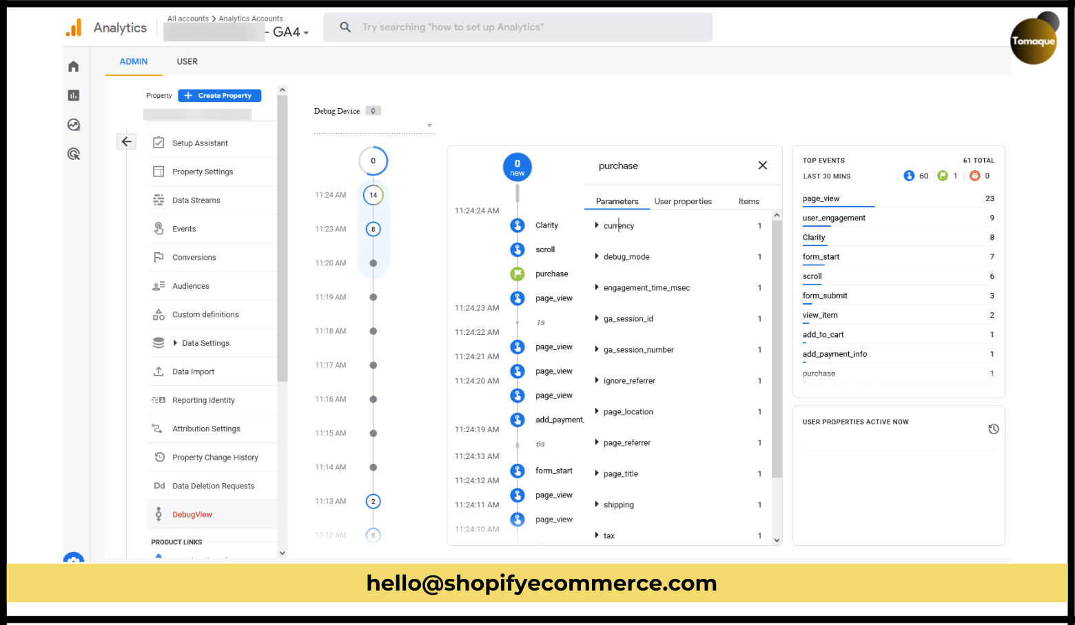 Connected your Shopify store to Google Analytics