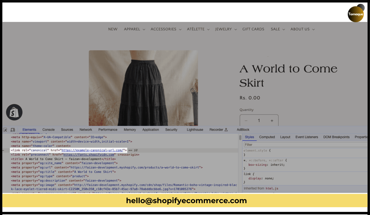 Select Inspect element