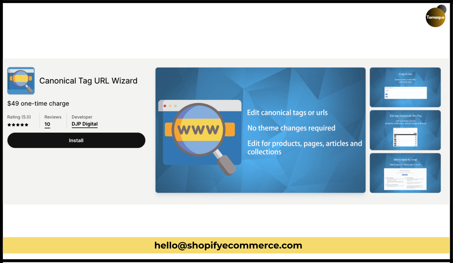 Add Canonical Tag in Shopify