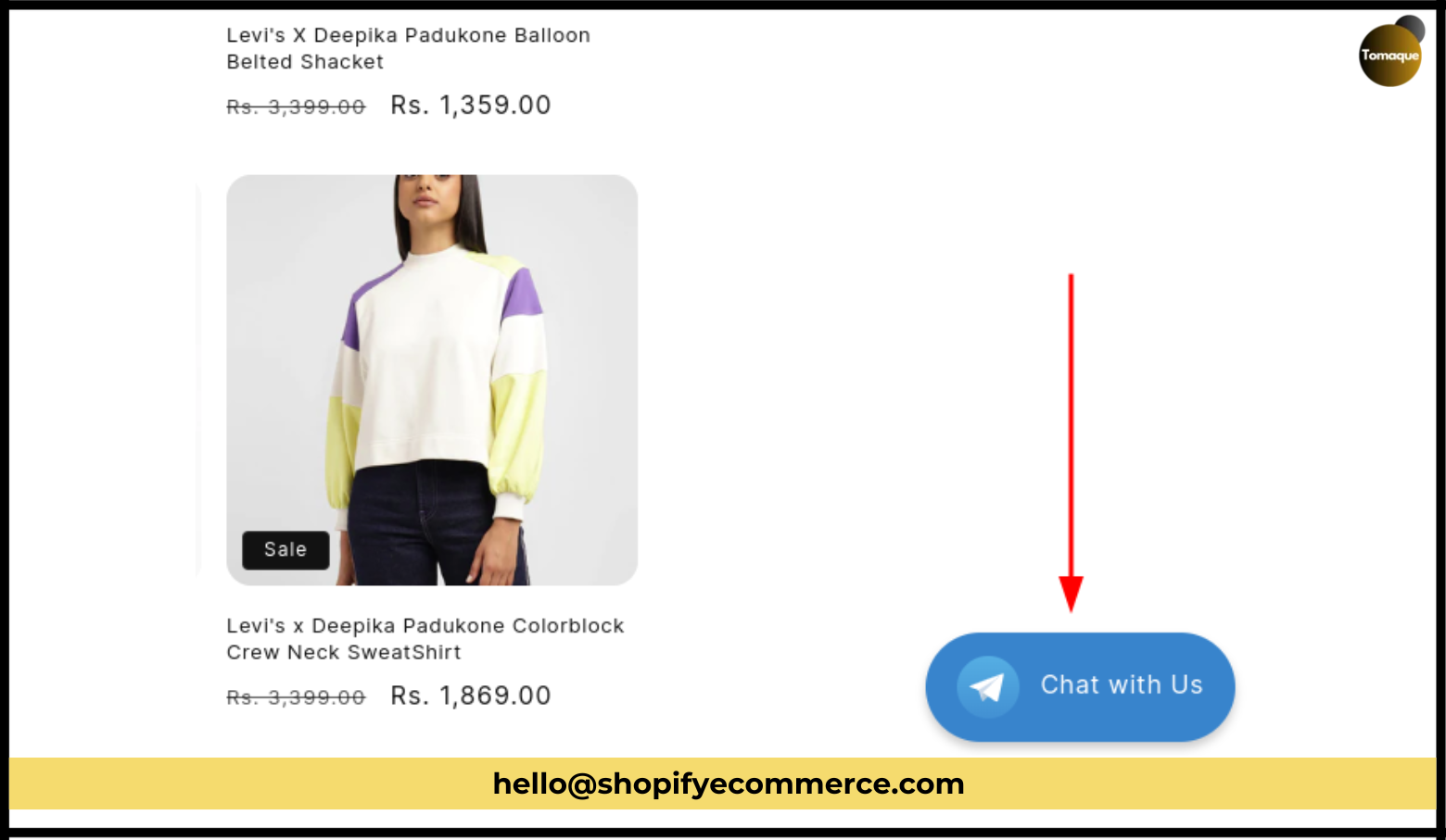 how to add a Telegram chat button to Shopify like this