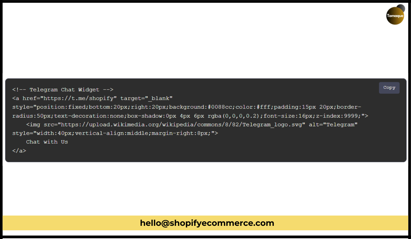 Insert this code