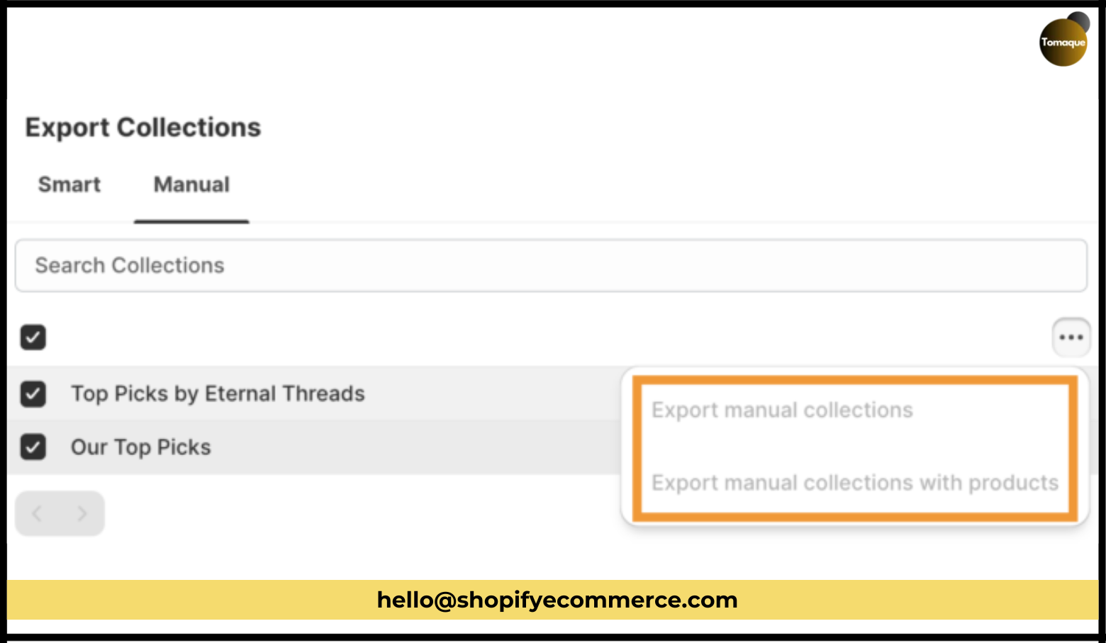 Export Collections CSV