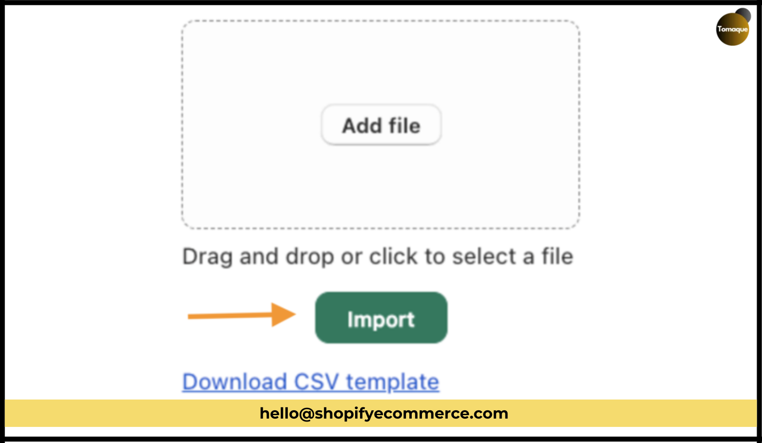 Import the CSV into Your Store