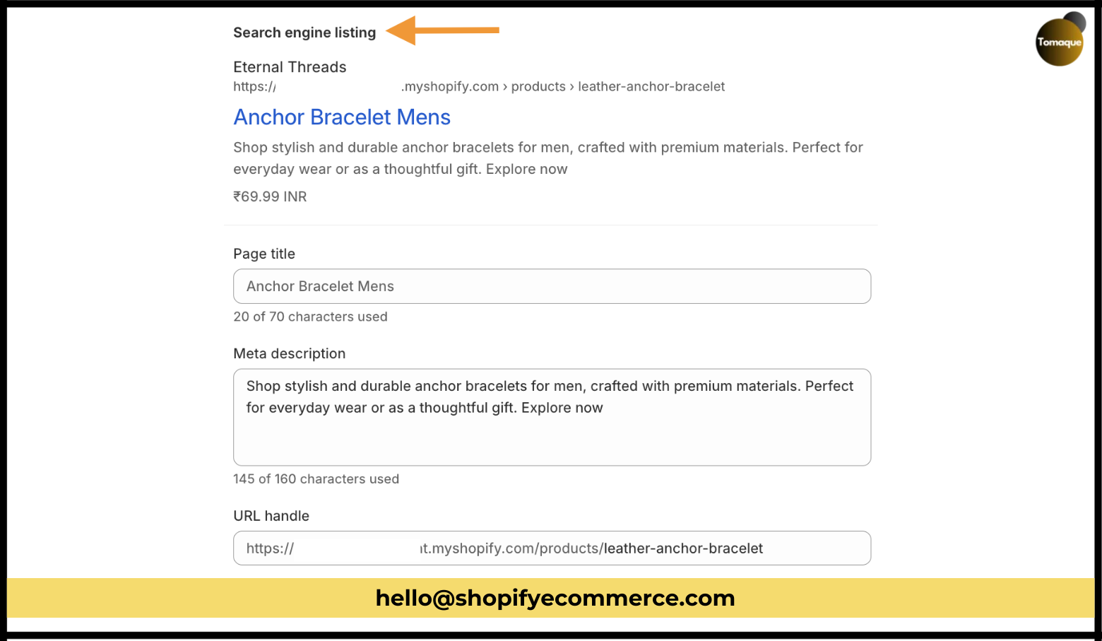 Edit Search Engine Listing