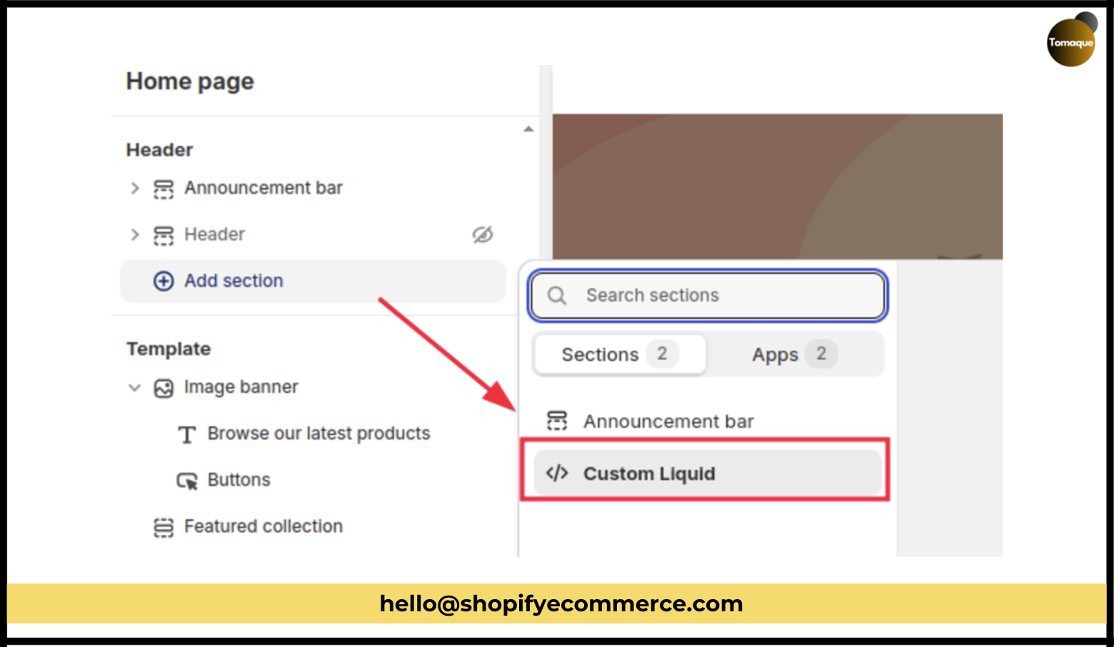 Add Shopify Mega Menu Code