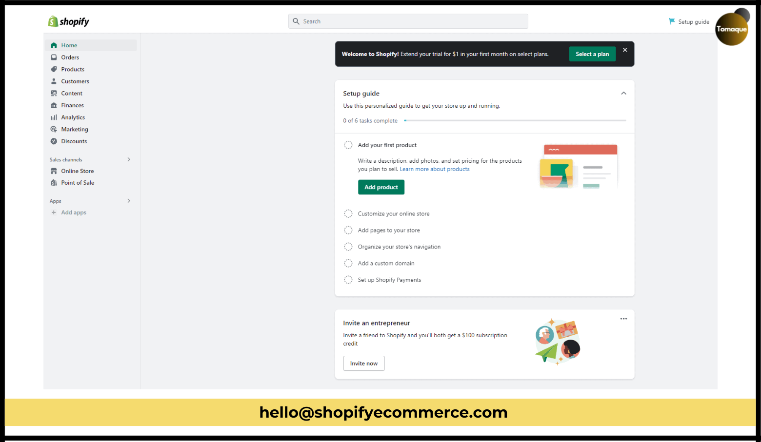 Create a Shopify Store