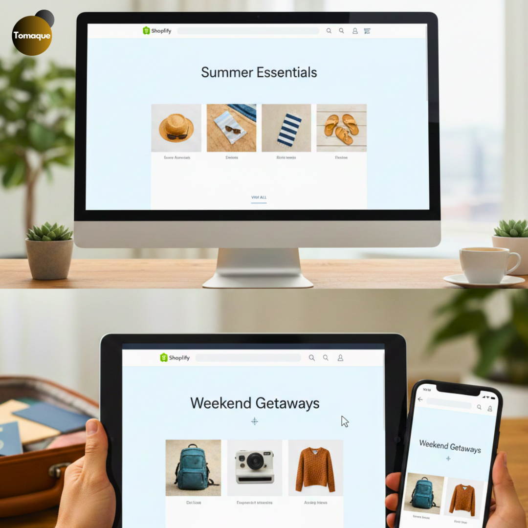 Center Featured Collection Title with Lines on Both Sides in Shopify